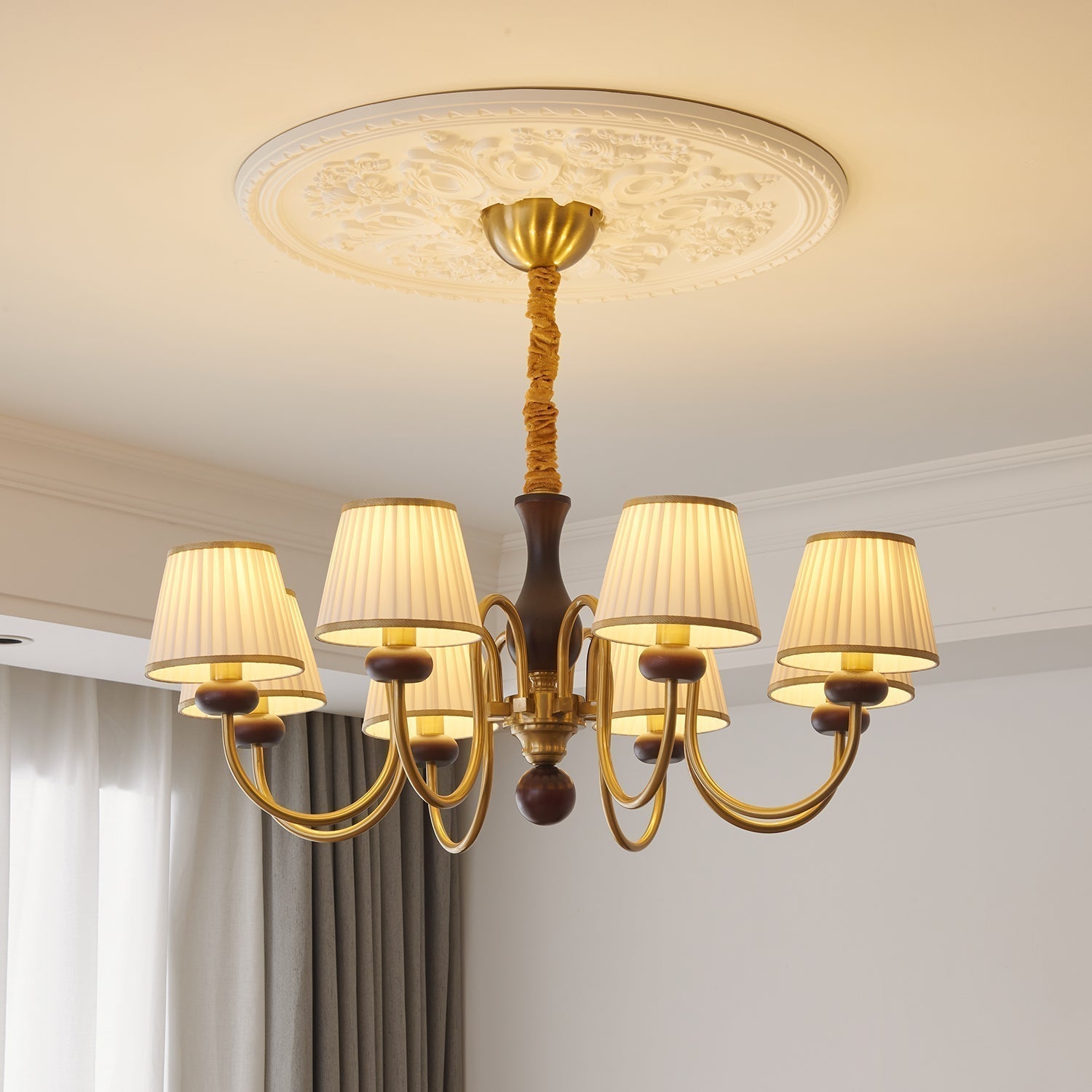 Walden Pleat Chandelier - Blowlighting