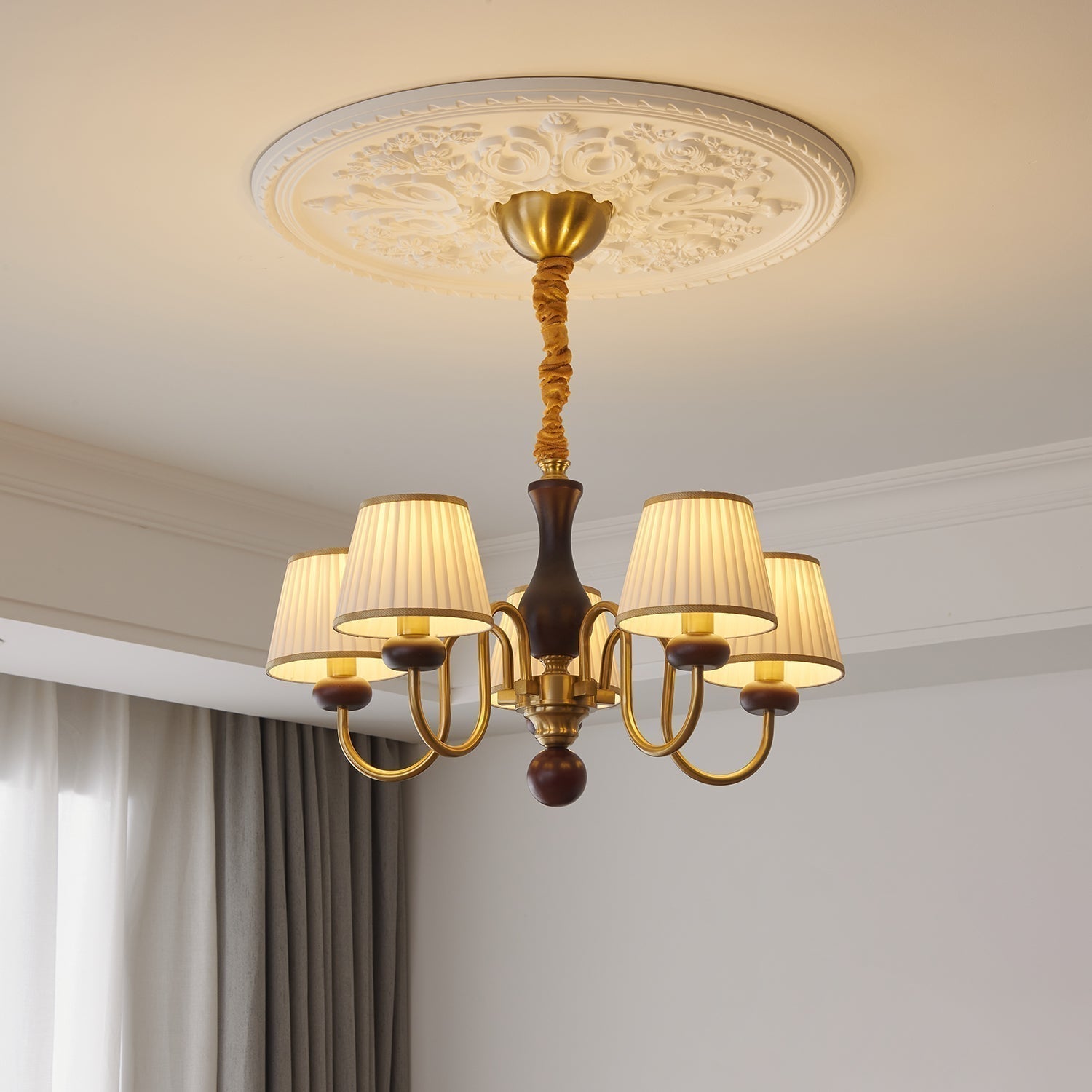 Walden Pleat Chandelier - Blowlighting
