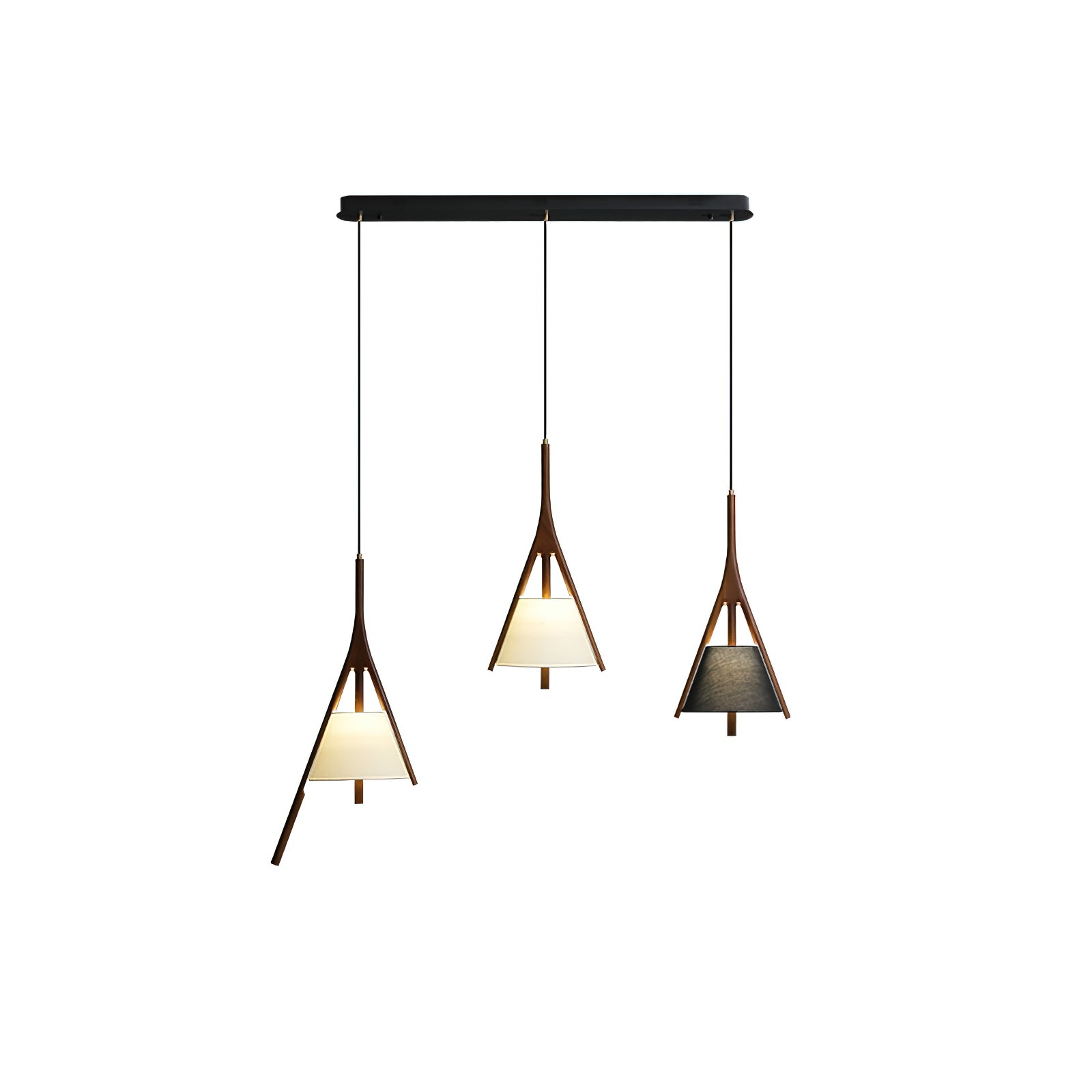 Zovenarae Triangular Wood Pendant Light - Blowlighting