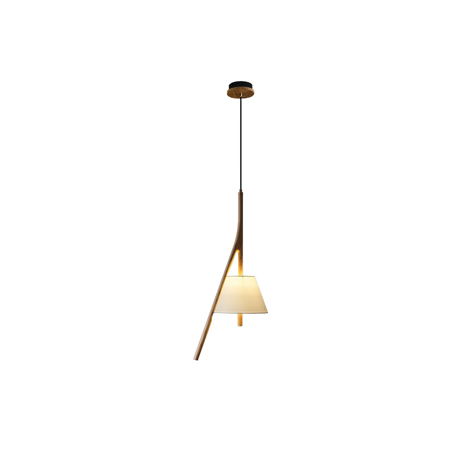 Zovenarae Triangular Wood Pendant Light - Blowlighting