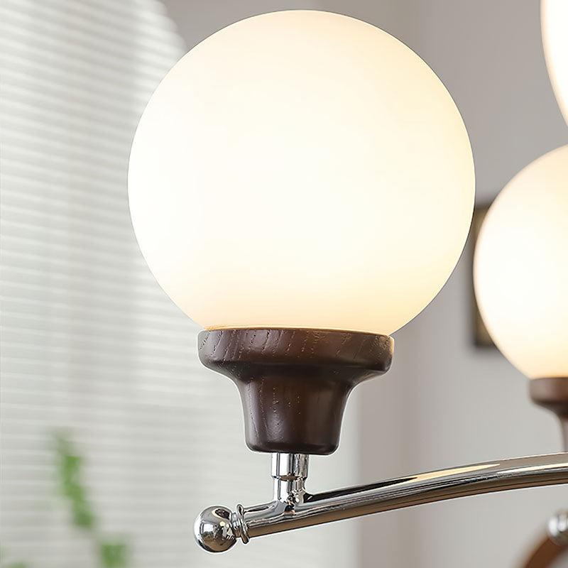 Walnut Glass Ball Chandelier - Blowlighting