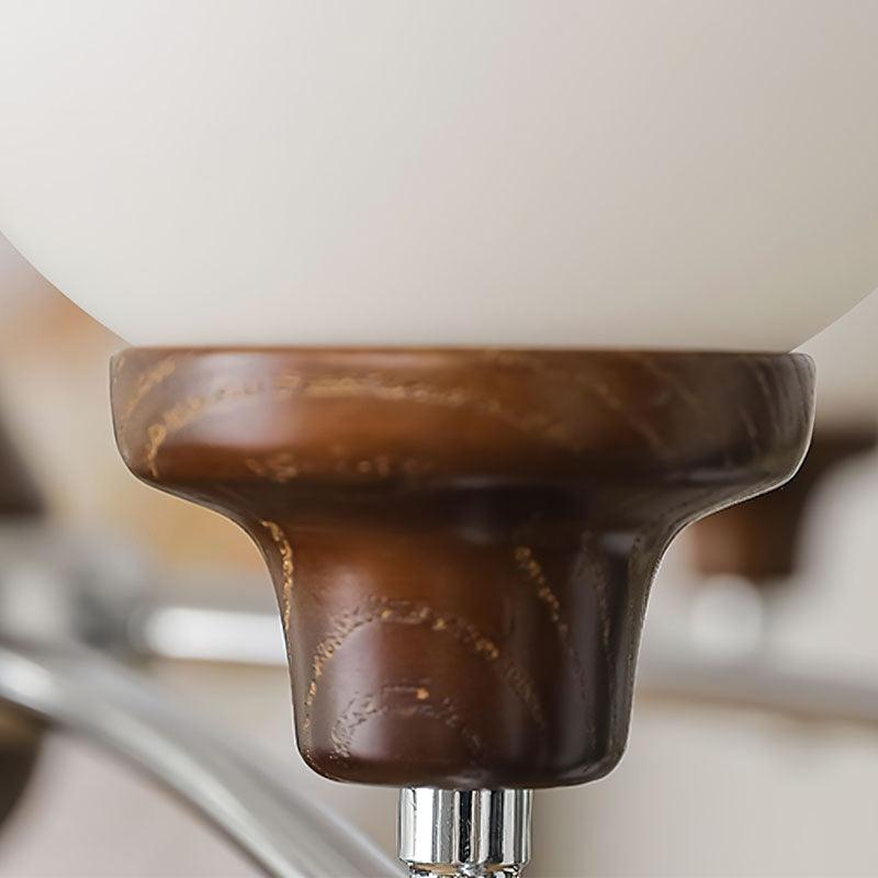 Walnut Glass Ball Chandelier - Blowlighting