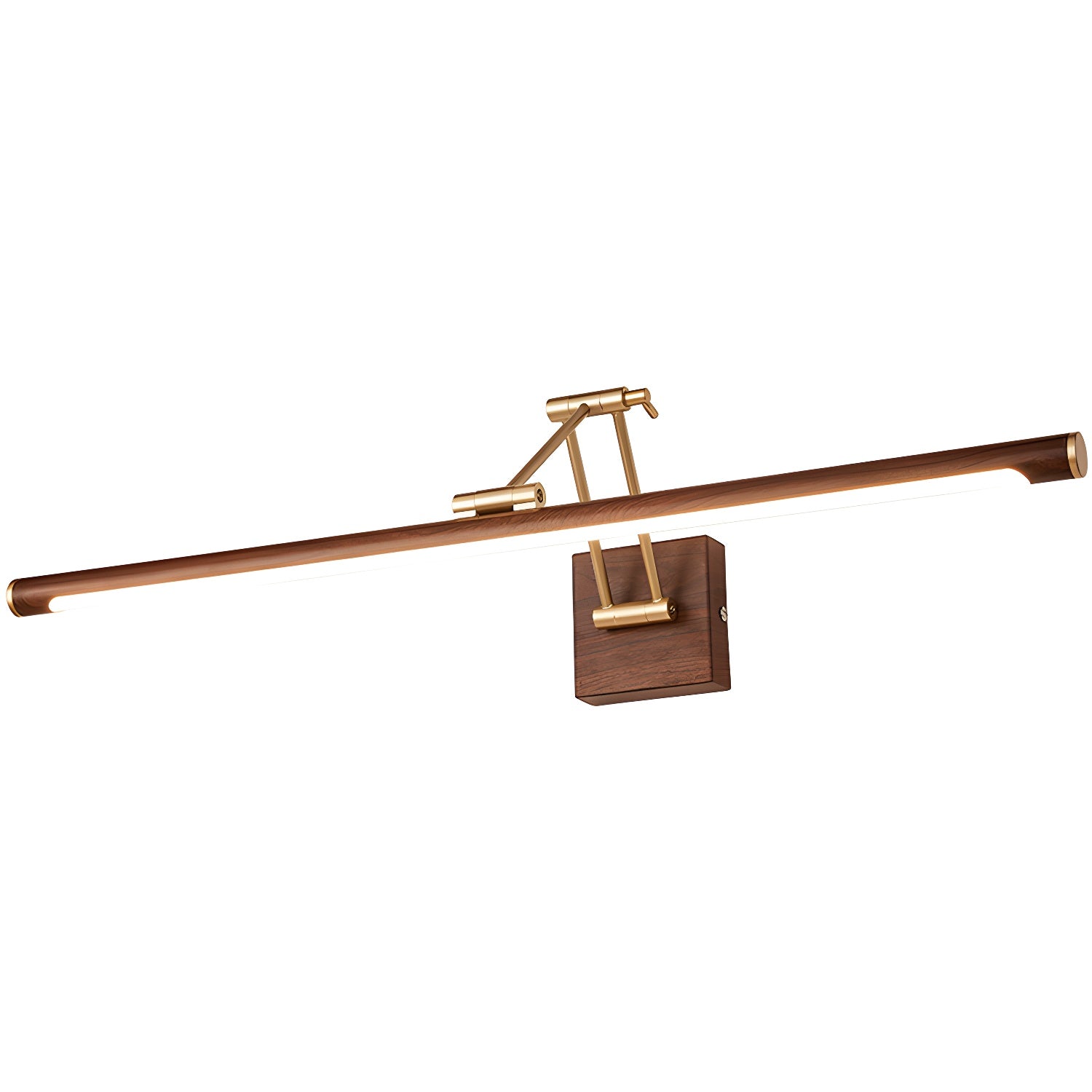 Walnut Color Linear Adjustable Wall Light - Blowlighting