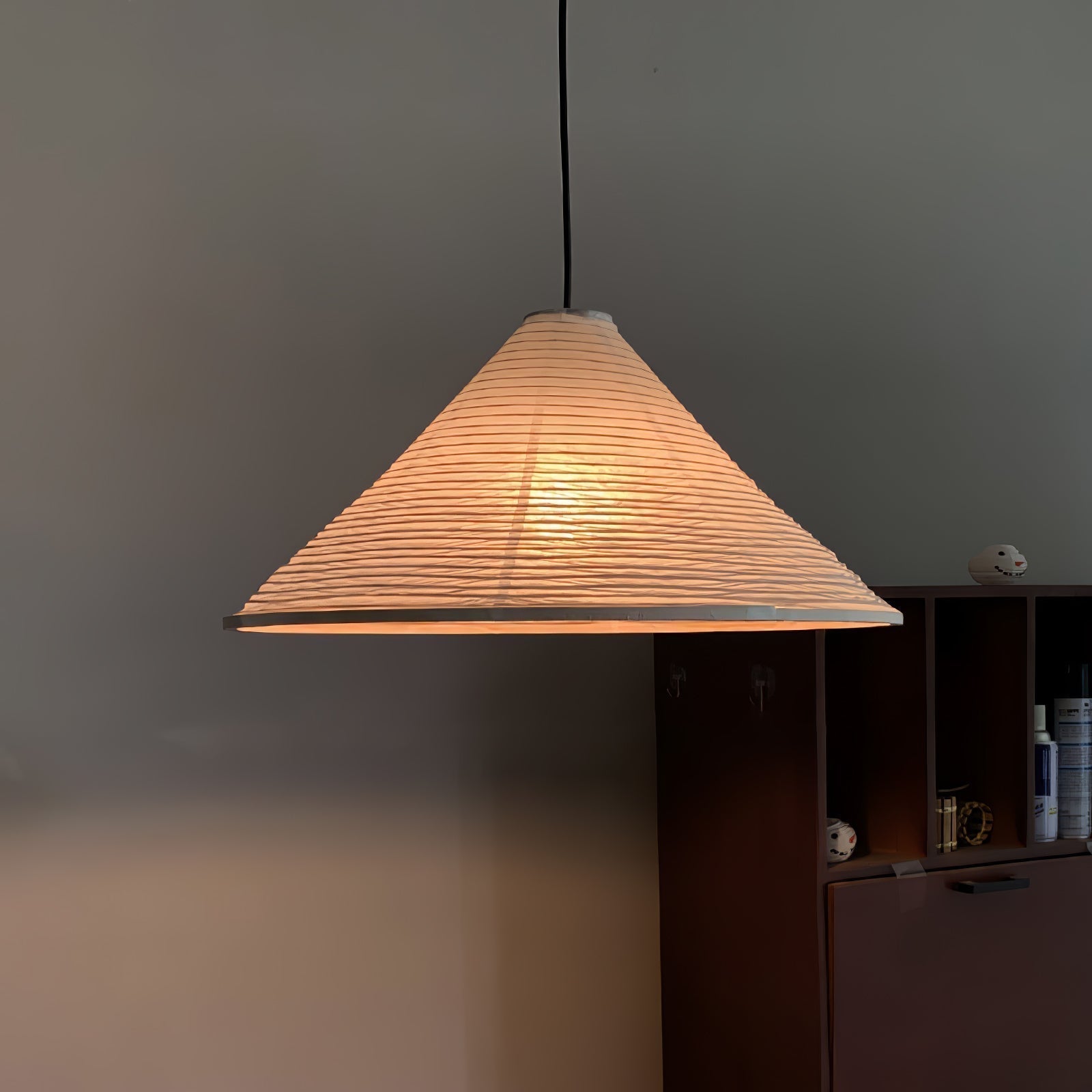 Washi Paper Pyramid Pendant Lamp - Blowlighting