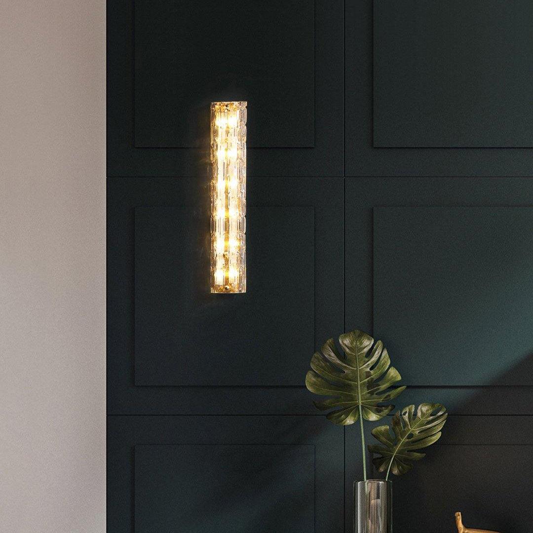 Lumix Brass Glass Glam Wall Lamp - Letslighting