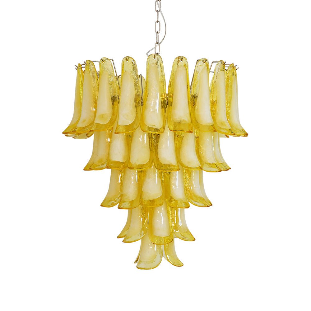 Aurora Chandelier Murano Glass Petal Wave - Blowlighting