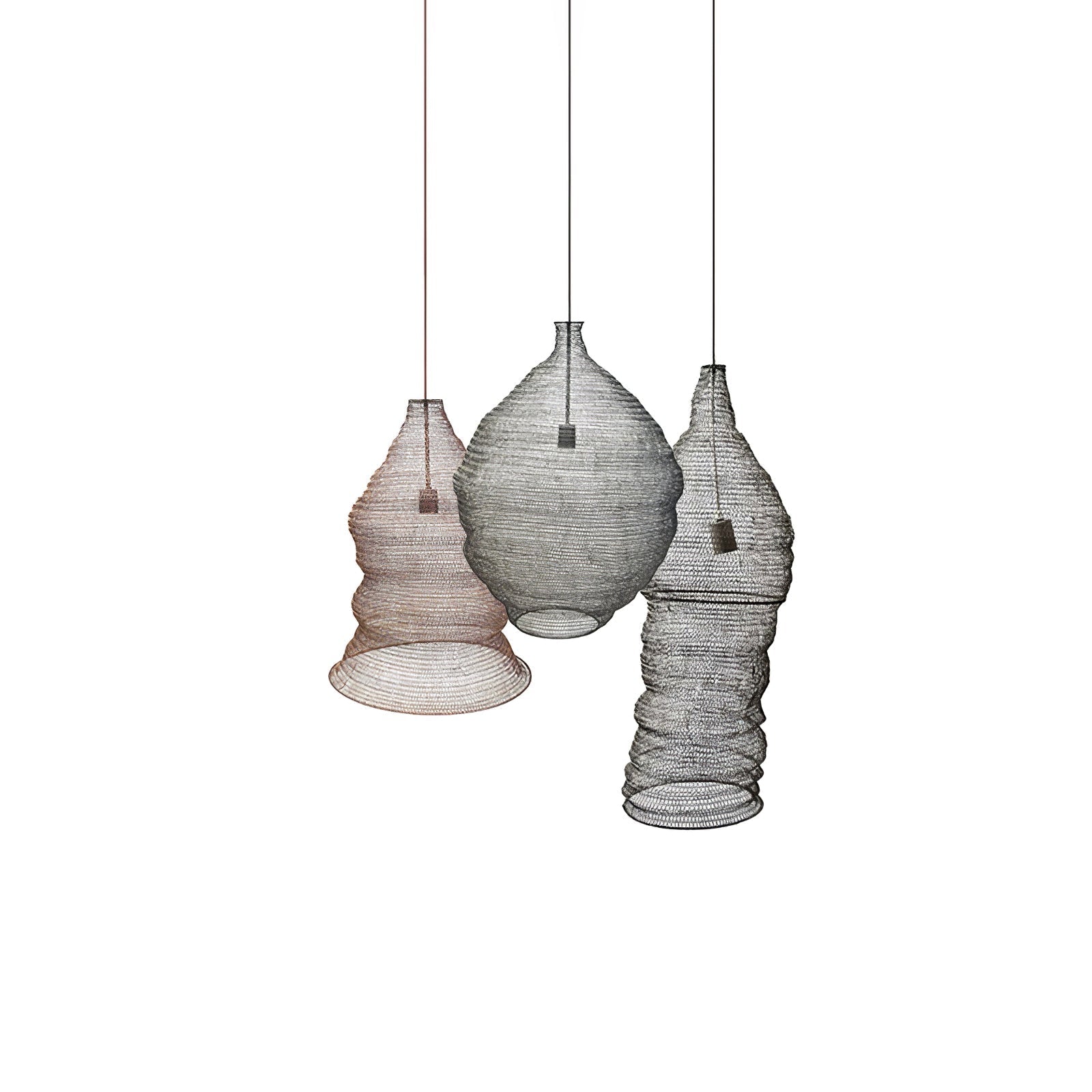 Hive Industrial Wire Pendant Lamps - Blowlighting