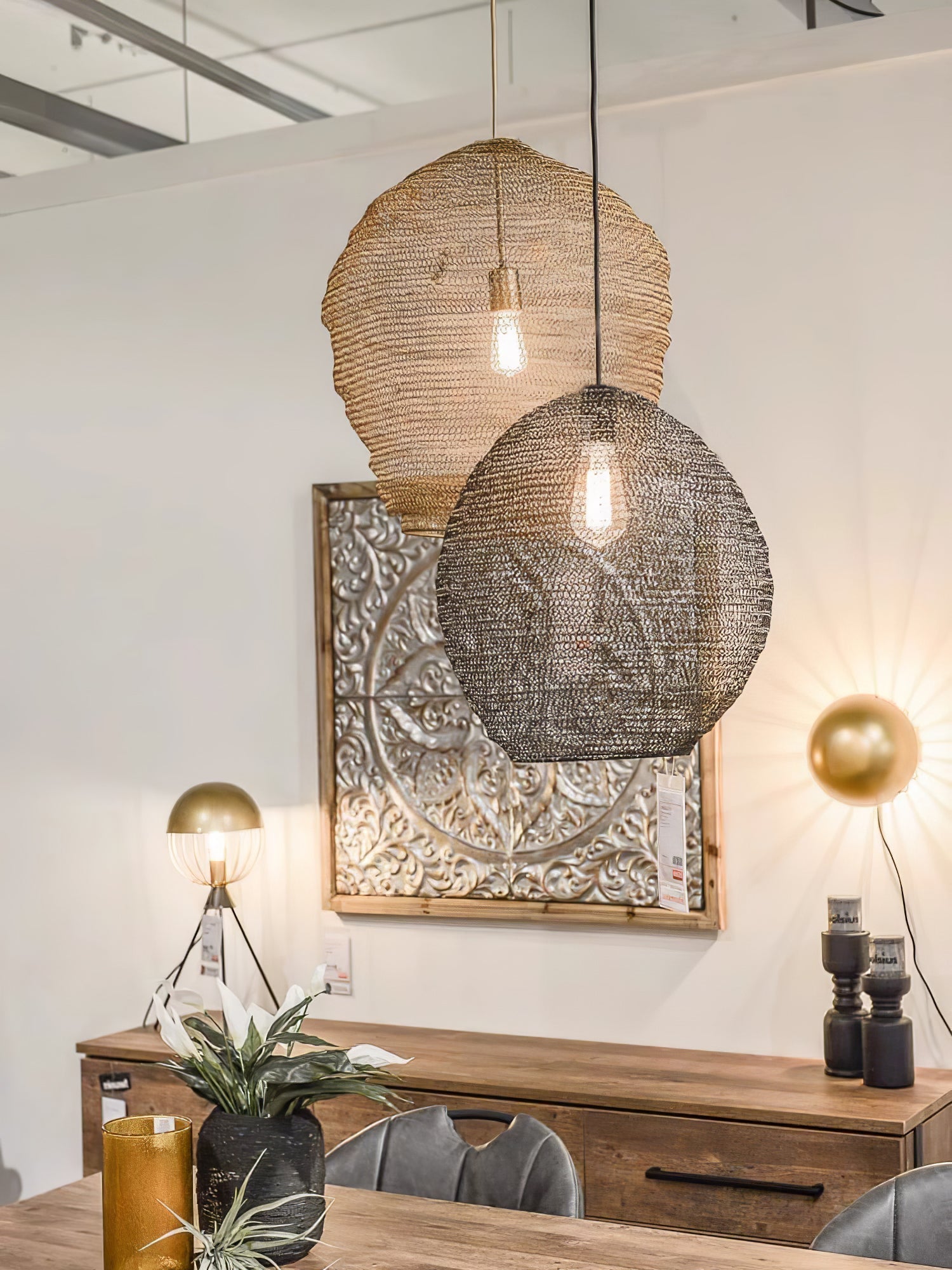 Hive Industrial Wire Pendant Lamps - Blowlighting