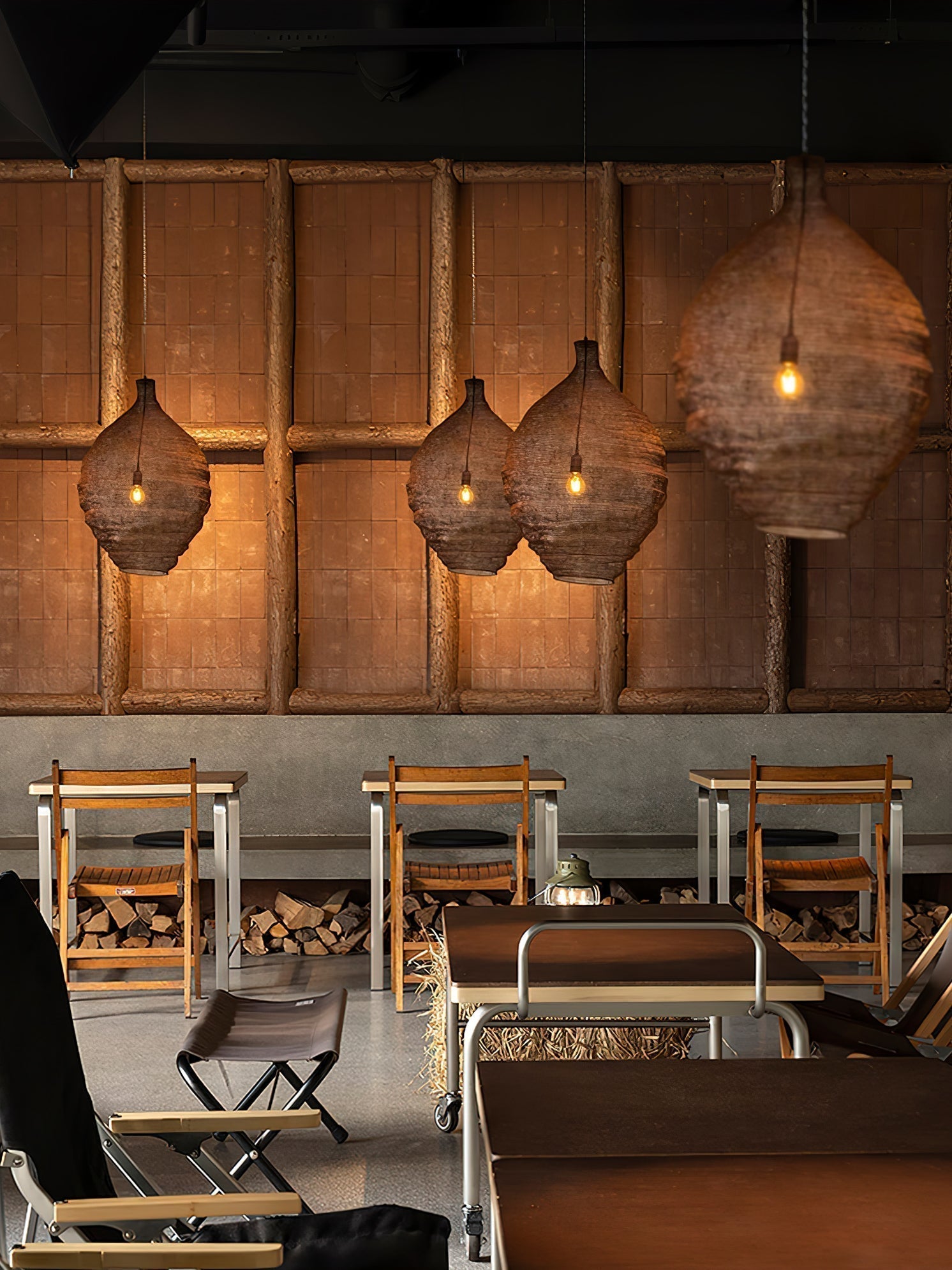 Hive Industrial Wire Pendant Lamps - Blowlighting