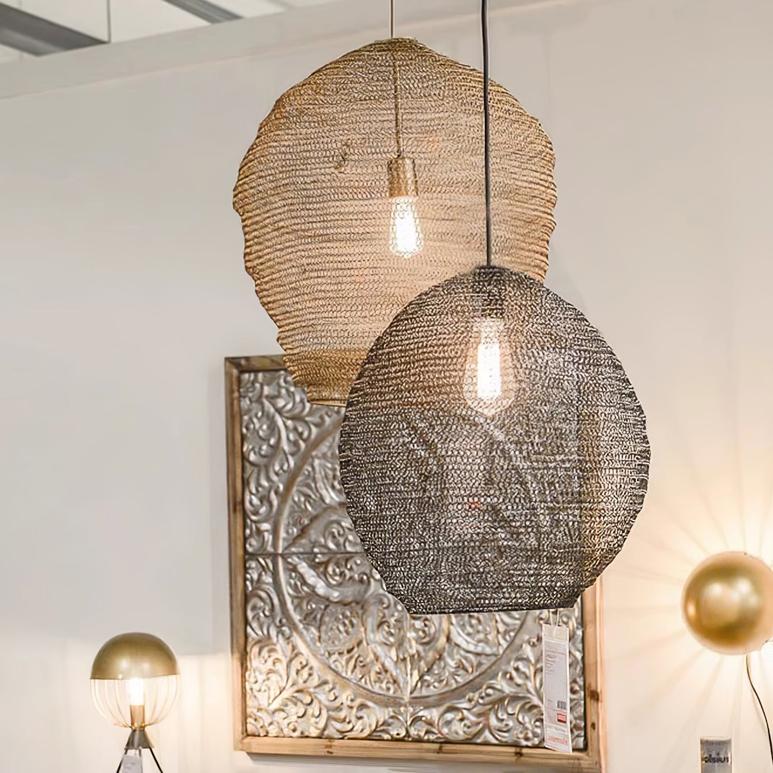 Hive Industrial Wire Pendant Lamps - Blowlighting