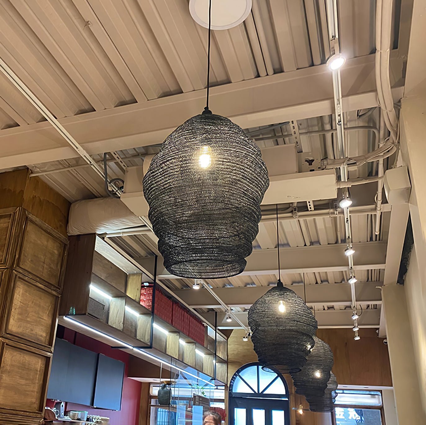 Hive Industrial Wire Pendant Lamps - Blowlighting
