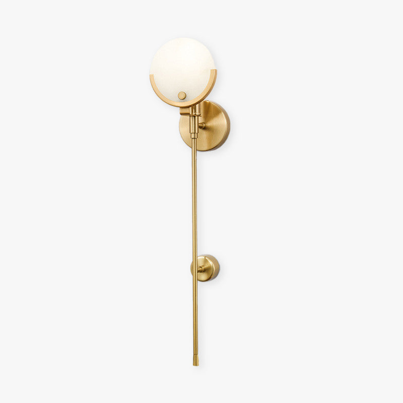 Valentina Minimalismo LED Design Applique Palla Metallo Dolomiti Oro Soggiorno/Camera da Letto