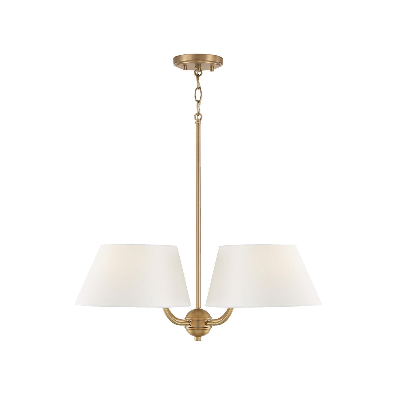 Arcara Vintage Industrial Brass Fabric Chandelier - Lamp Copper