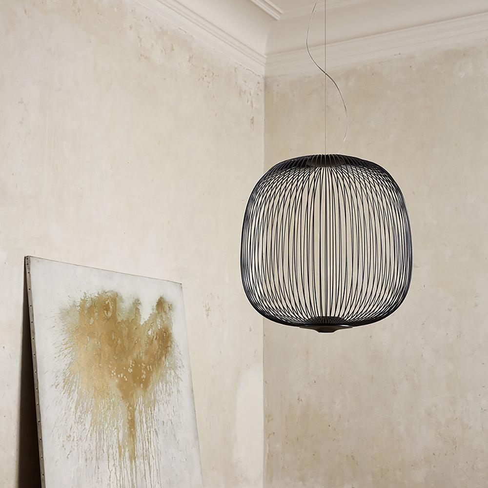 Aero Lightweight Spokes Cage Pendant Light - Letslighting