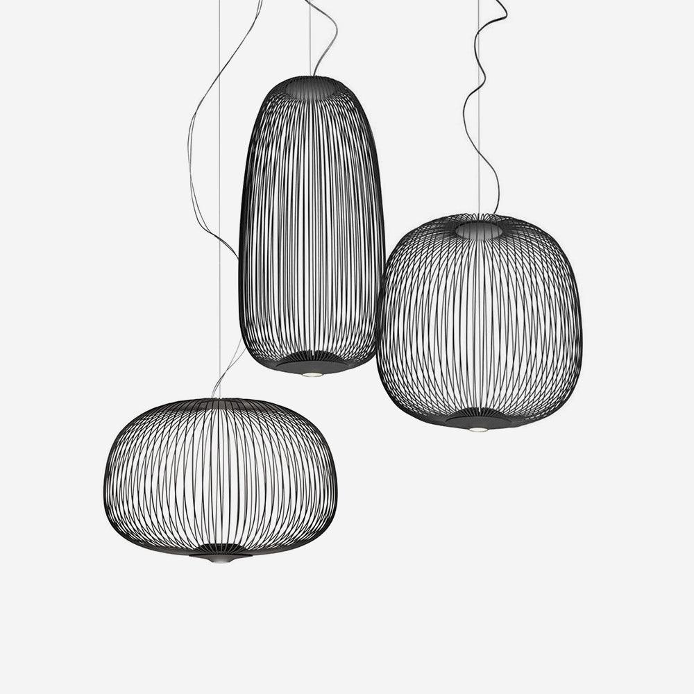 Aero Lightweight Spokes Cage Pendant Light - Letslighting