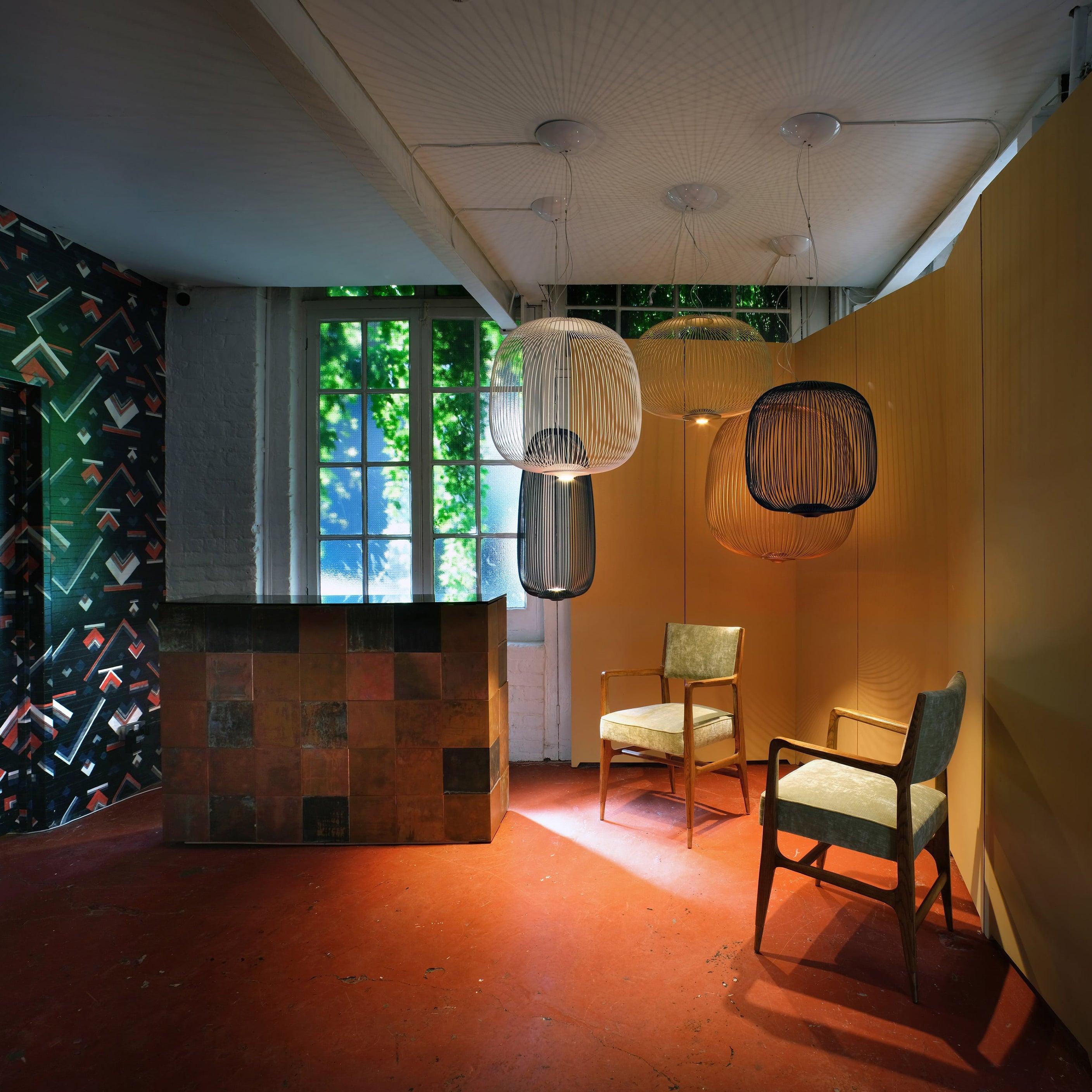 Aero Lightweight Spokes Cage Pendant Light - Letslighting