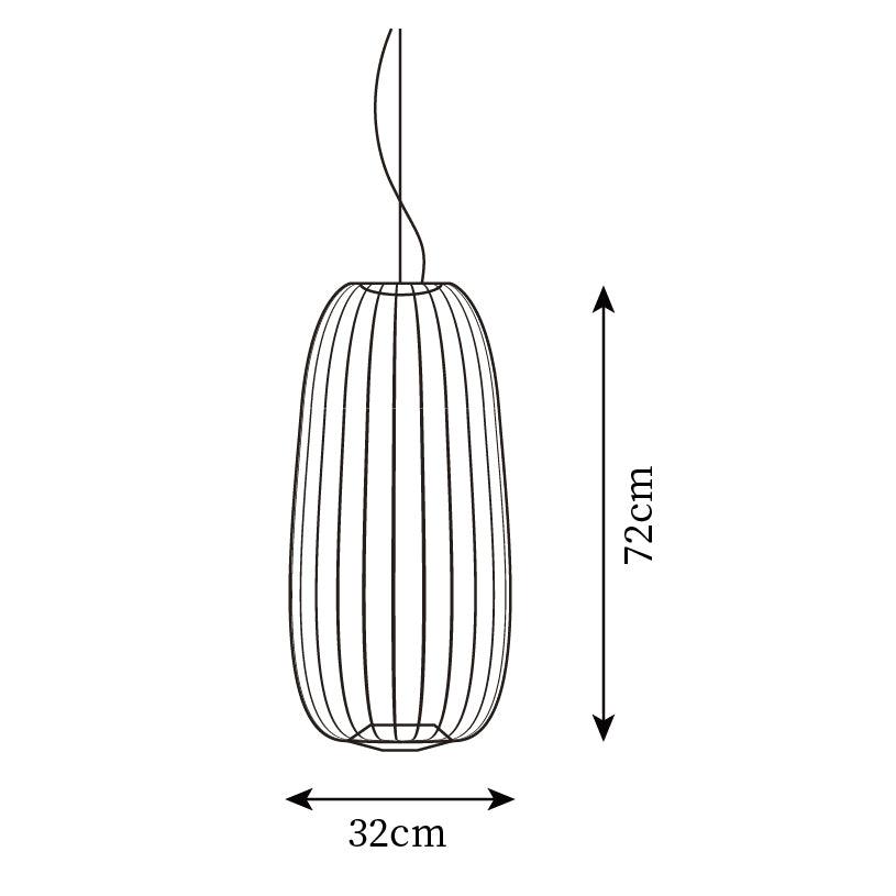 Aero Lightweight Spokes Cage Pendant Light - Letslighting