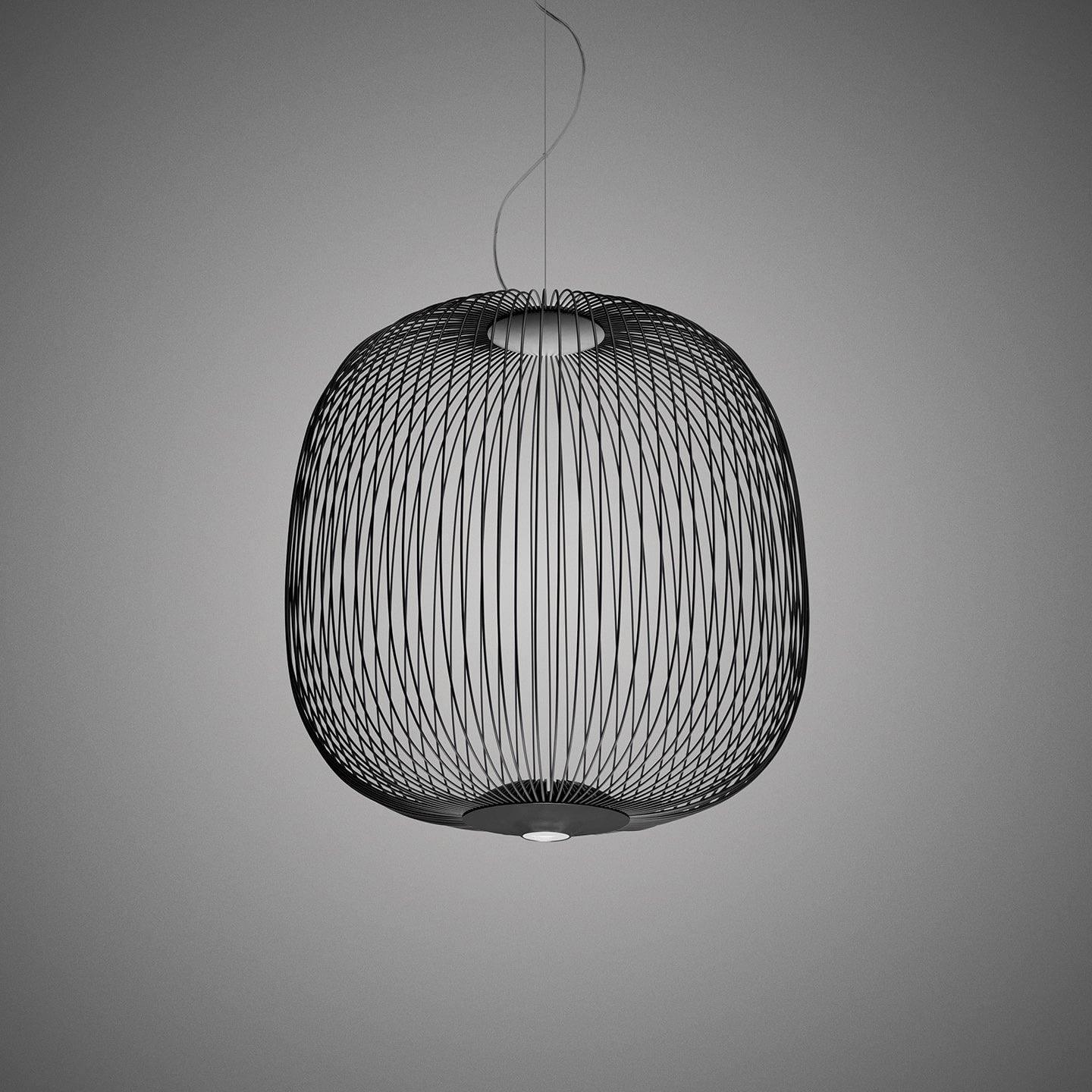 Aero Lightweight Spokes Cage Pendant Light - Letslighting