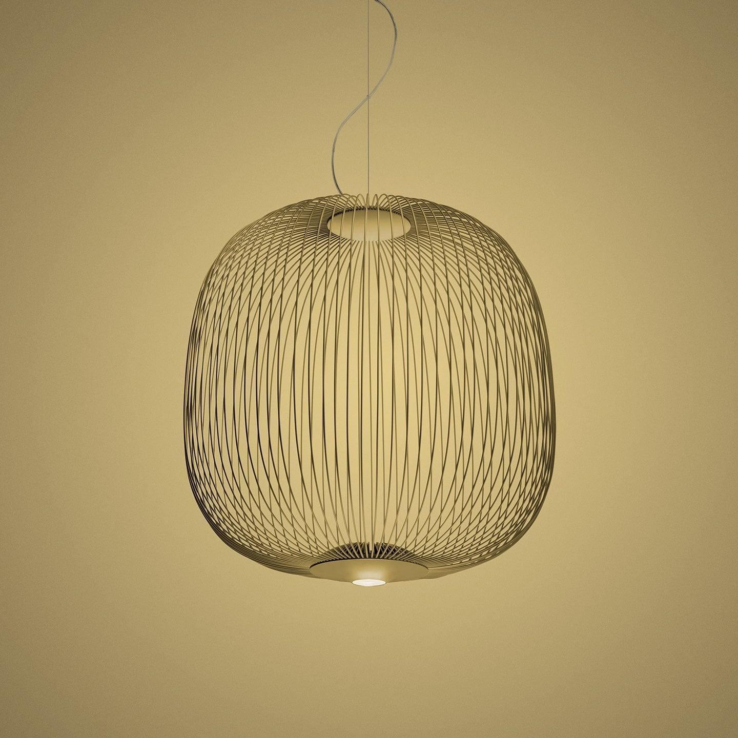 Aero Lightweight Spokes Cage Pendant Light - Letslighting