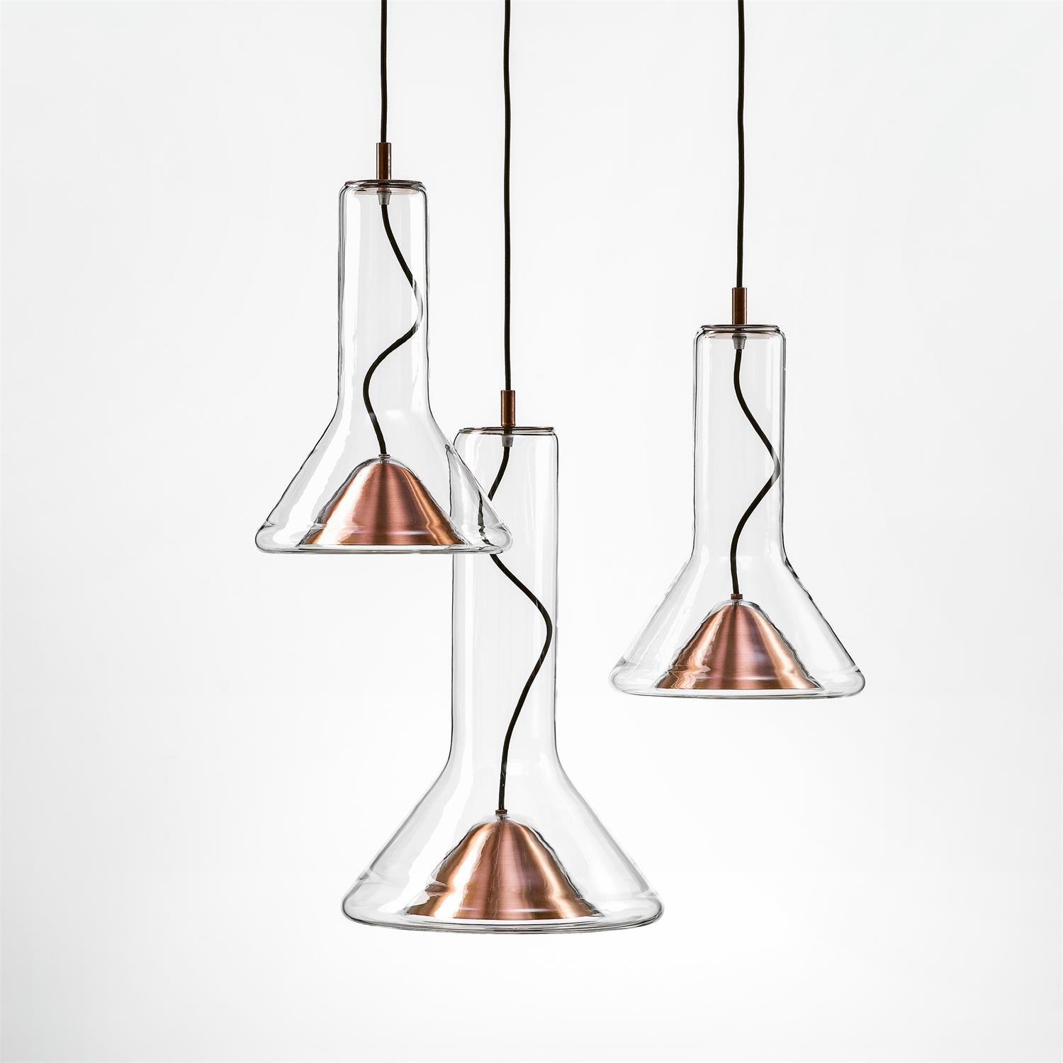 Nyzorora Modern Minimalist Metal Pendant Light - Lamp Copper