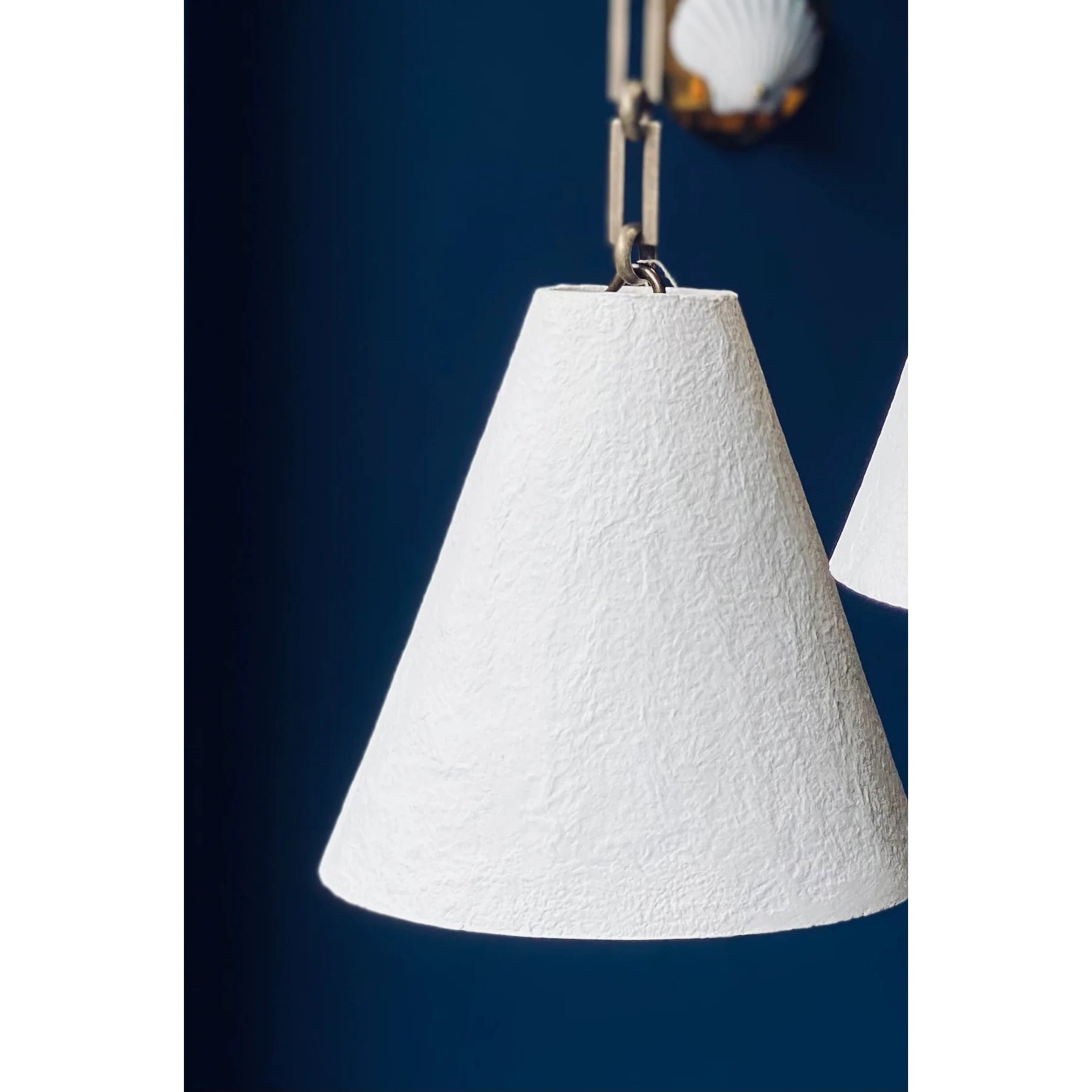 Zavelila Modern Minimalist White Plaster Metal Pendant Lamp - Lamp Copper