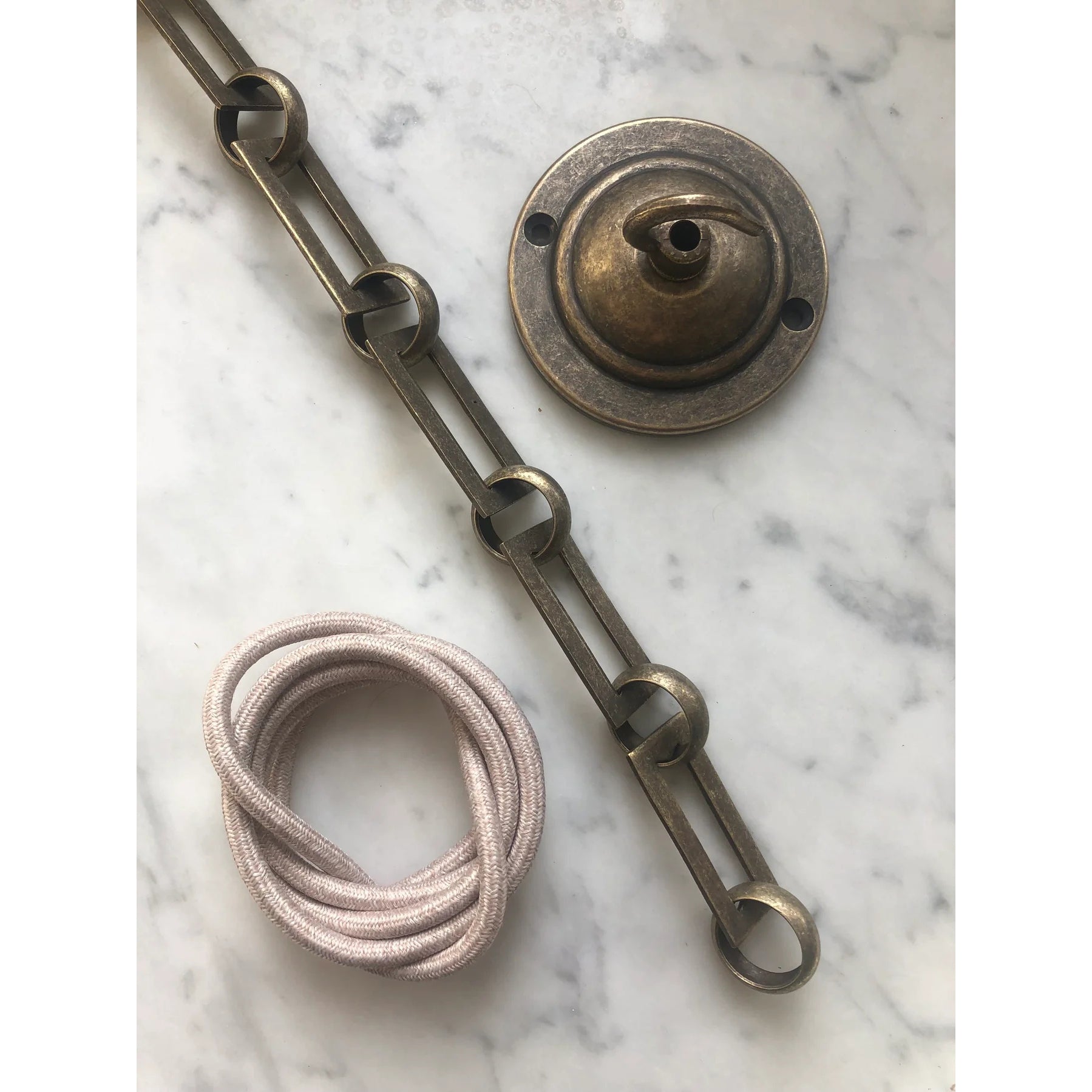 Zavelila Modern Minimalist White Plaster Metal Pendant Lamp - Lamp Copper