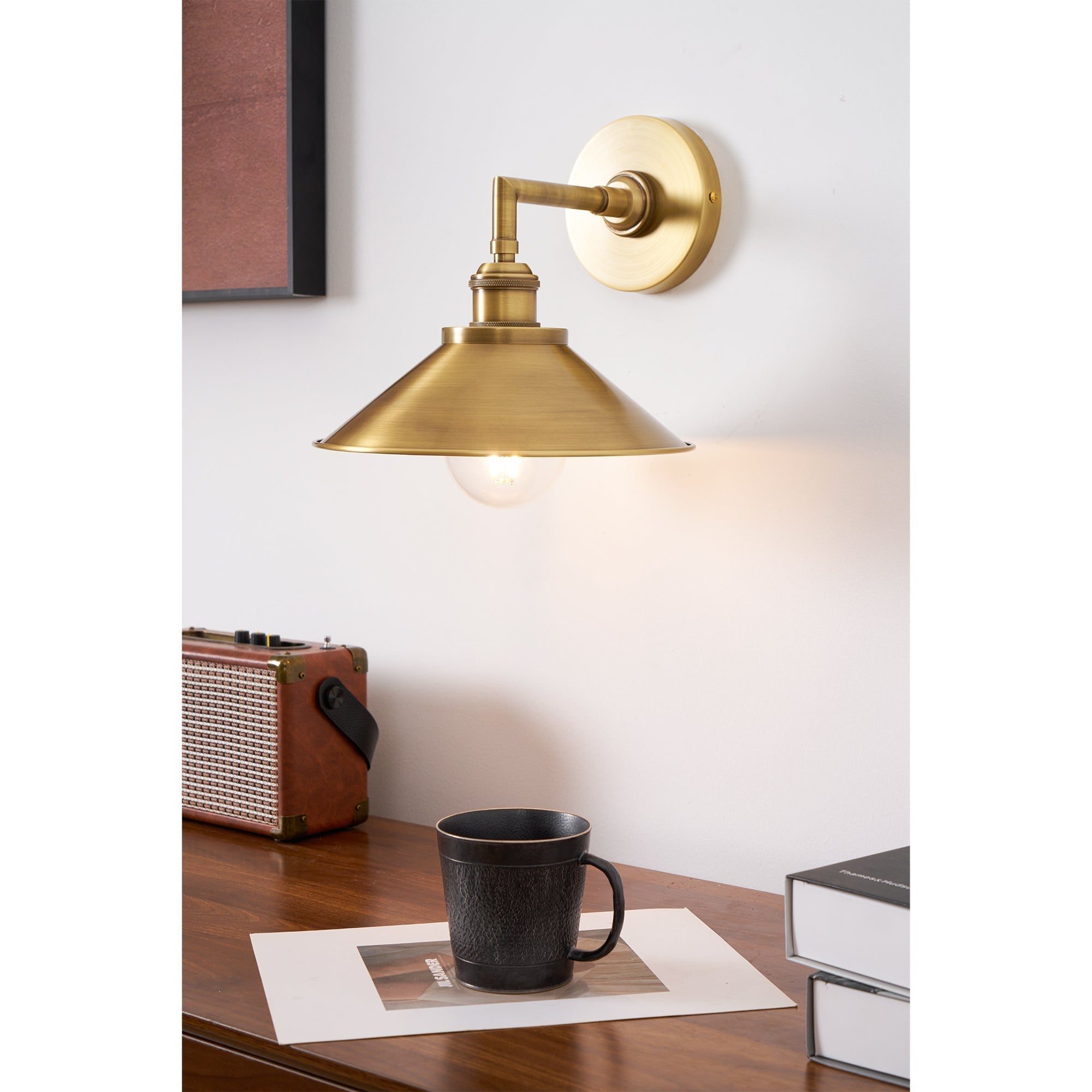 Osile Modern Minimalist Brass Metal Wall Lamp - Lamp Copper