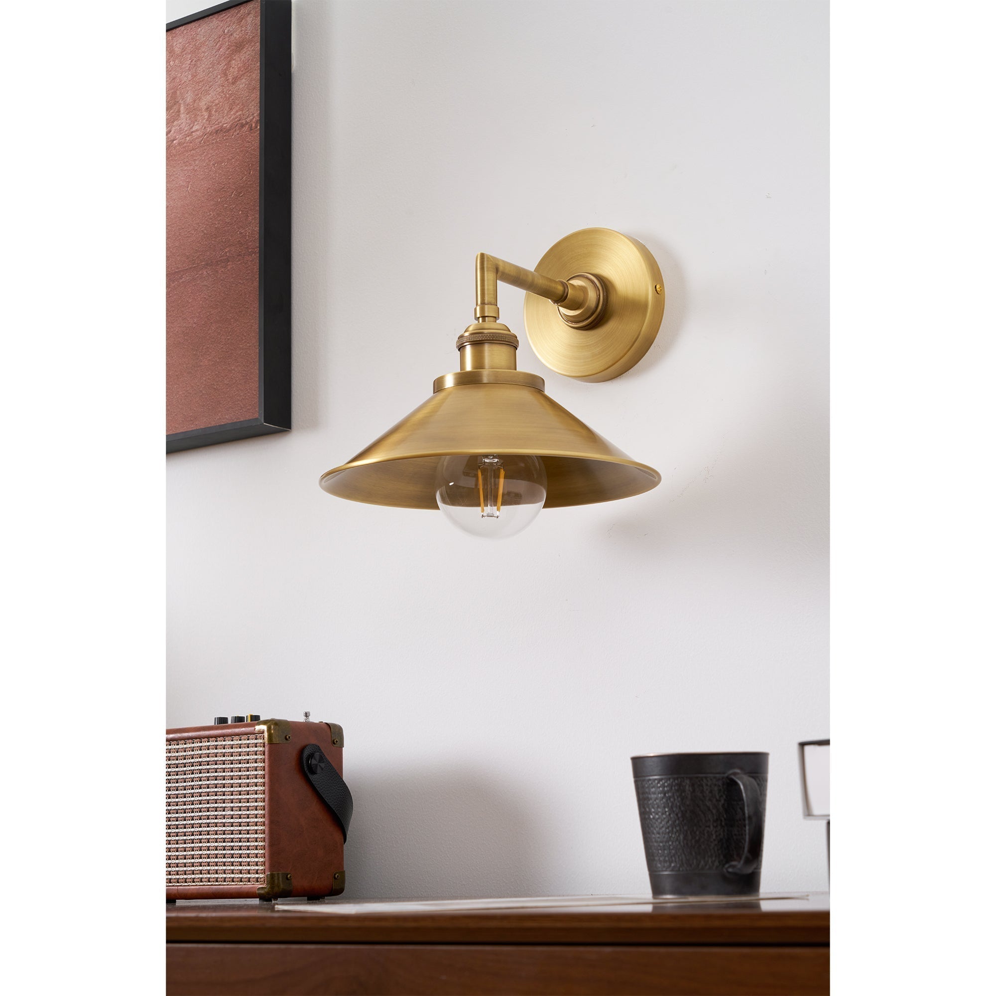Osile Modern Minimalist Brass Metal Wall Lamp - Lamp Copper