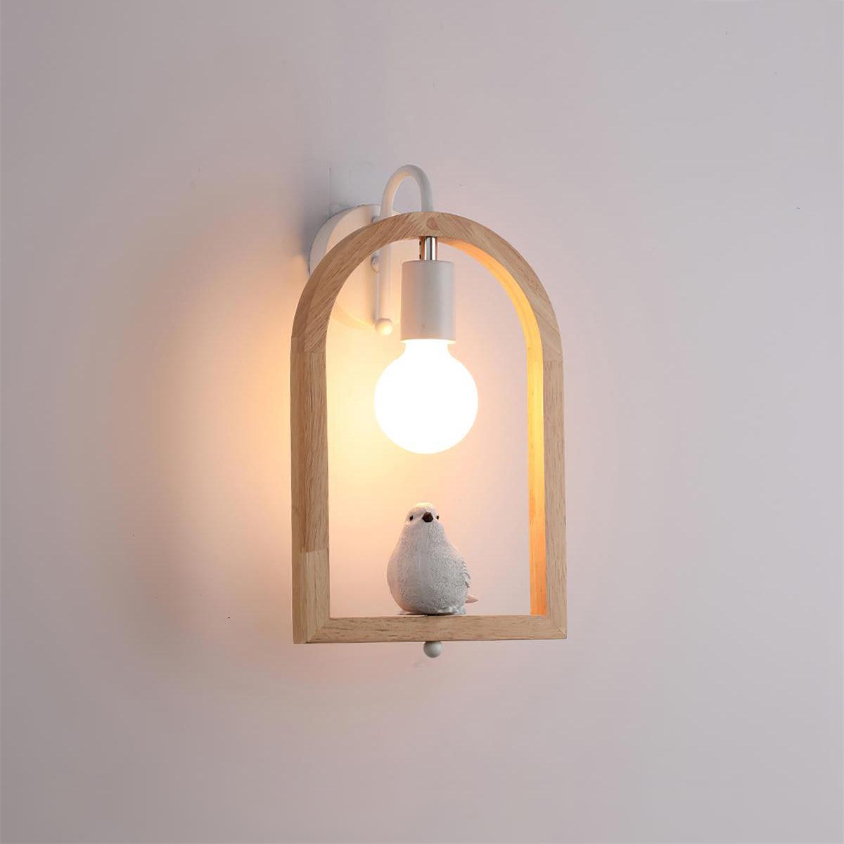 Wood Bird Resin Wall Light - Blowlighting