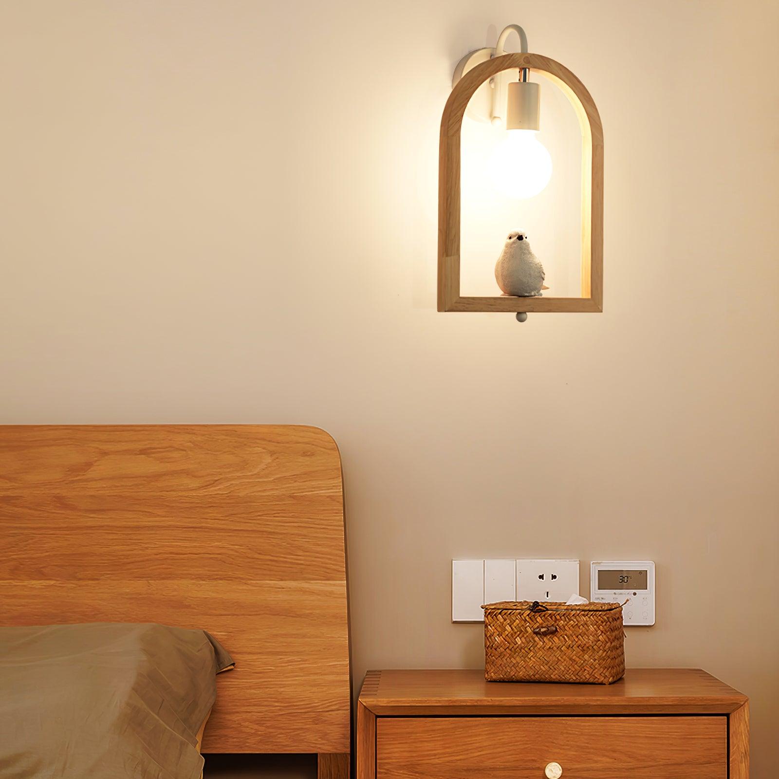 Wood Bird Resin Wall Light - Blowlighting