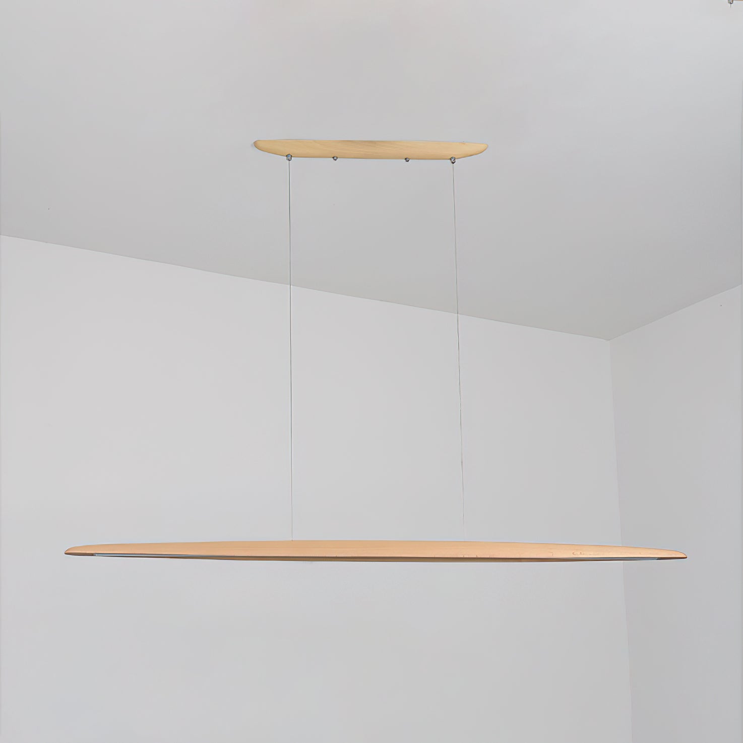 Zing Modern Minimalist Walnut Wood Pendant Lamp - Lamp Copper