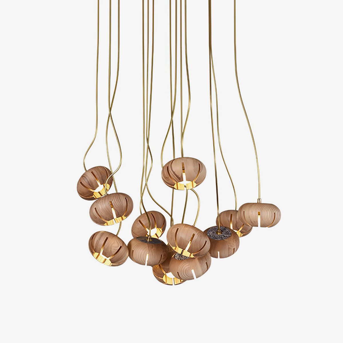 Zasorir Sculptural Marble Cluster Pendant Light - Blowlighting