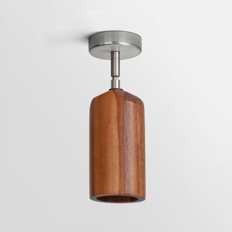 Aim Lampada da Soffitto a Binario in Legno con Faretto