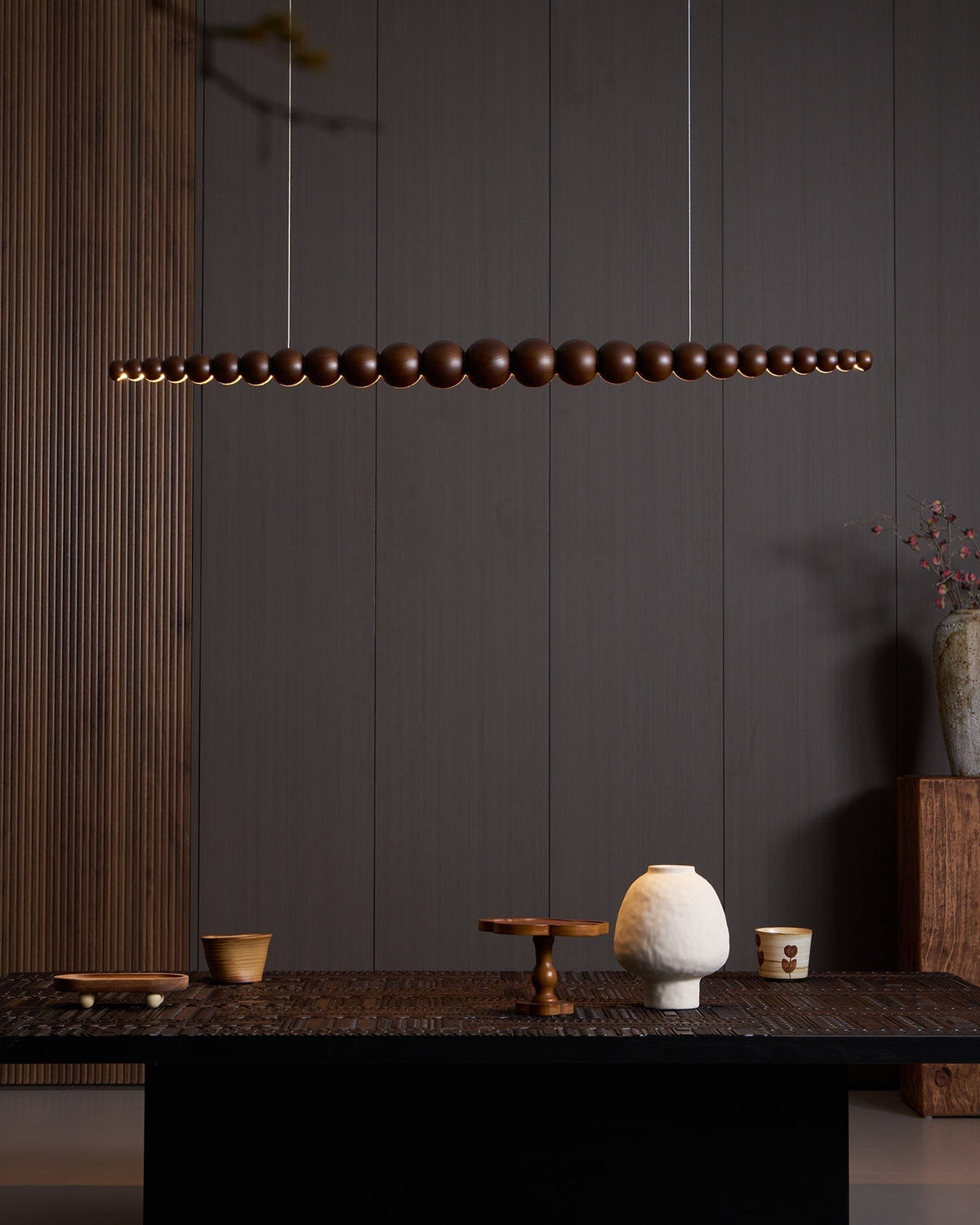 Woodline Orb Pendant Light - Blowlighting