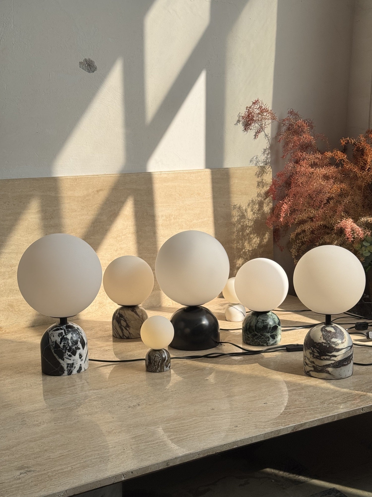 Yannick Marble Table Lamp - Lamp Copper