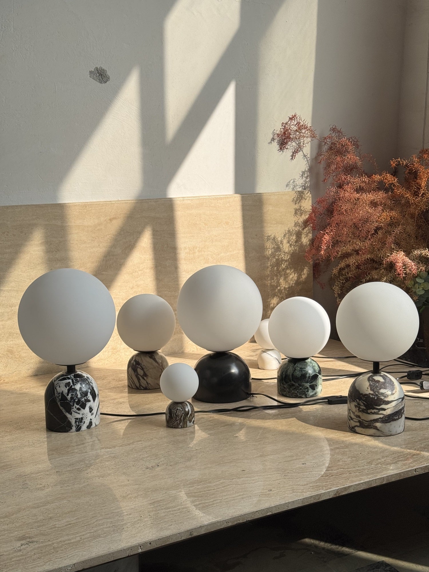 Yannick Marble Table Lamp - Lamp Copper