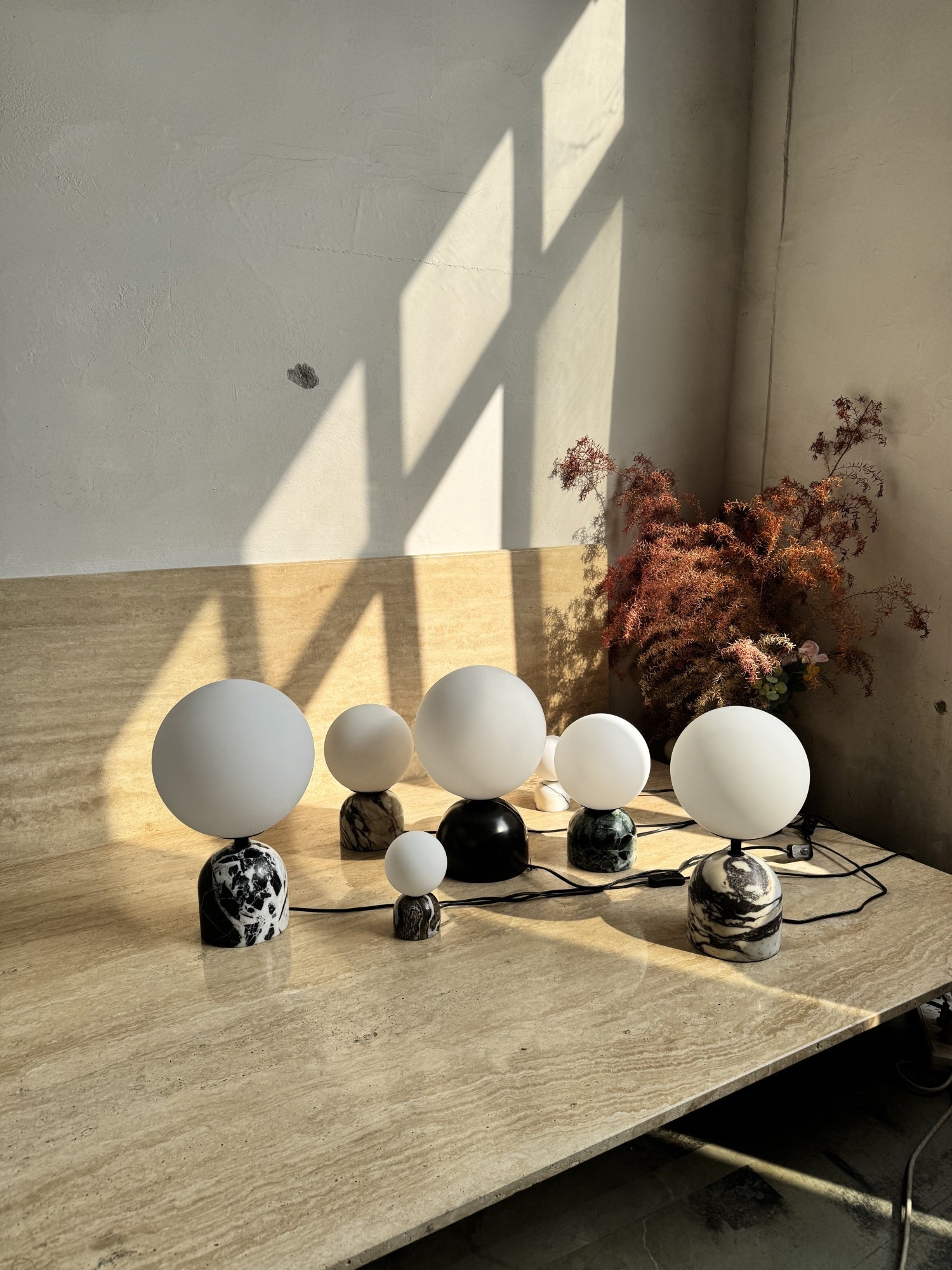 Yannick Marble Table Lamp - Lamp Copper