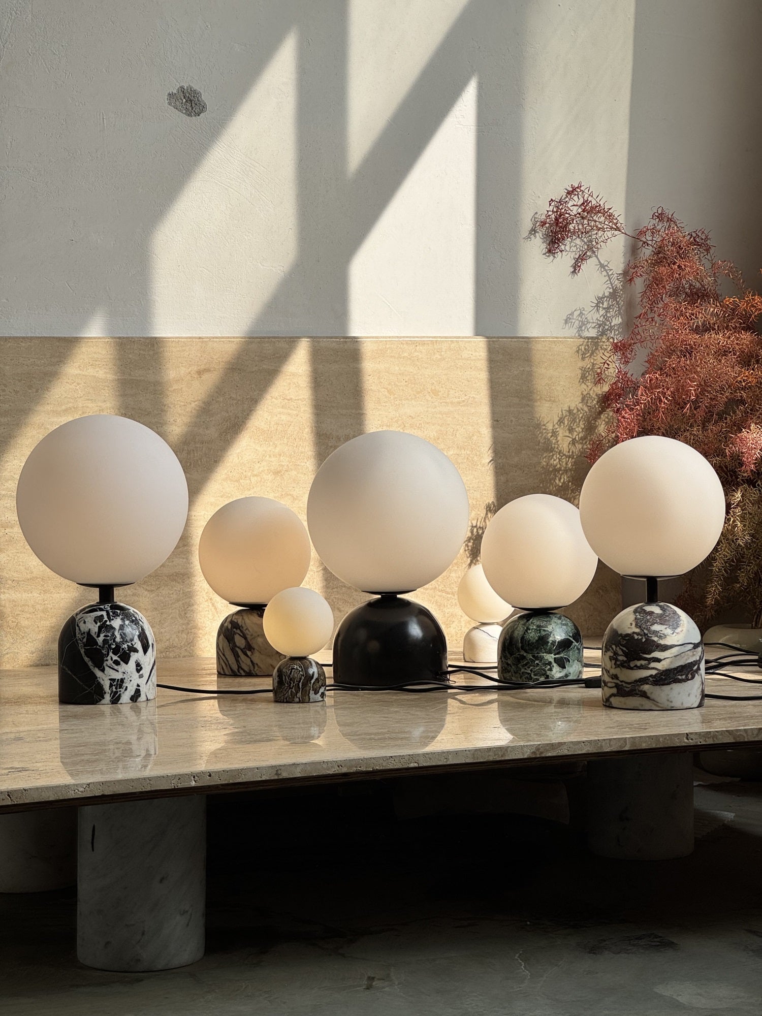 Yannick Marble Table Lamp - Lamp Copper