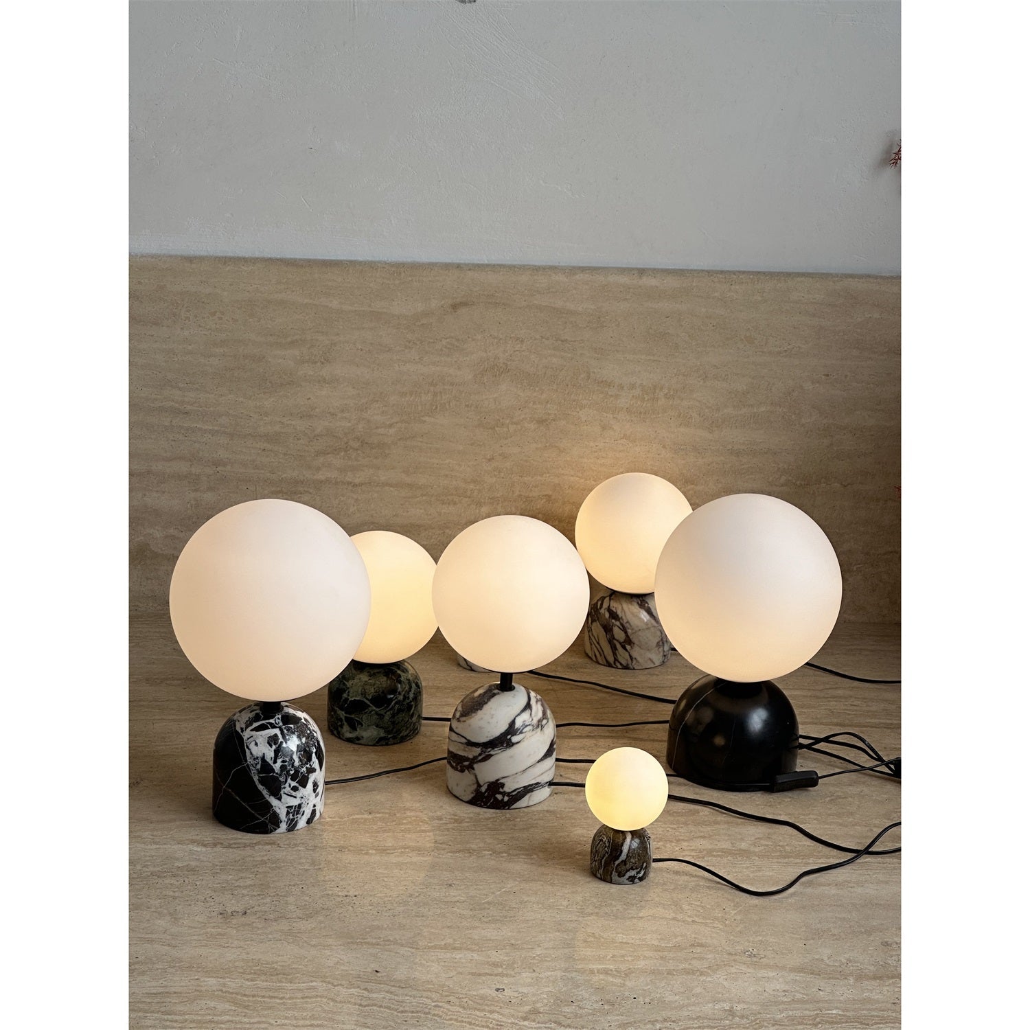 Yannick Marble Table Lamp - Lamp Copper