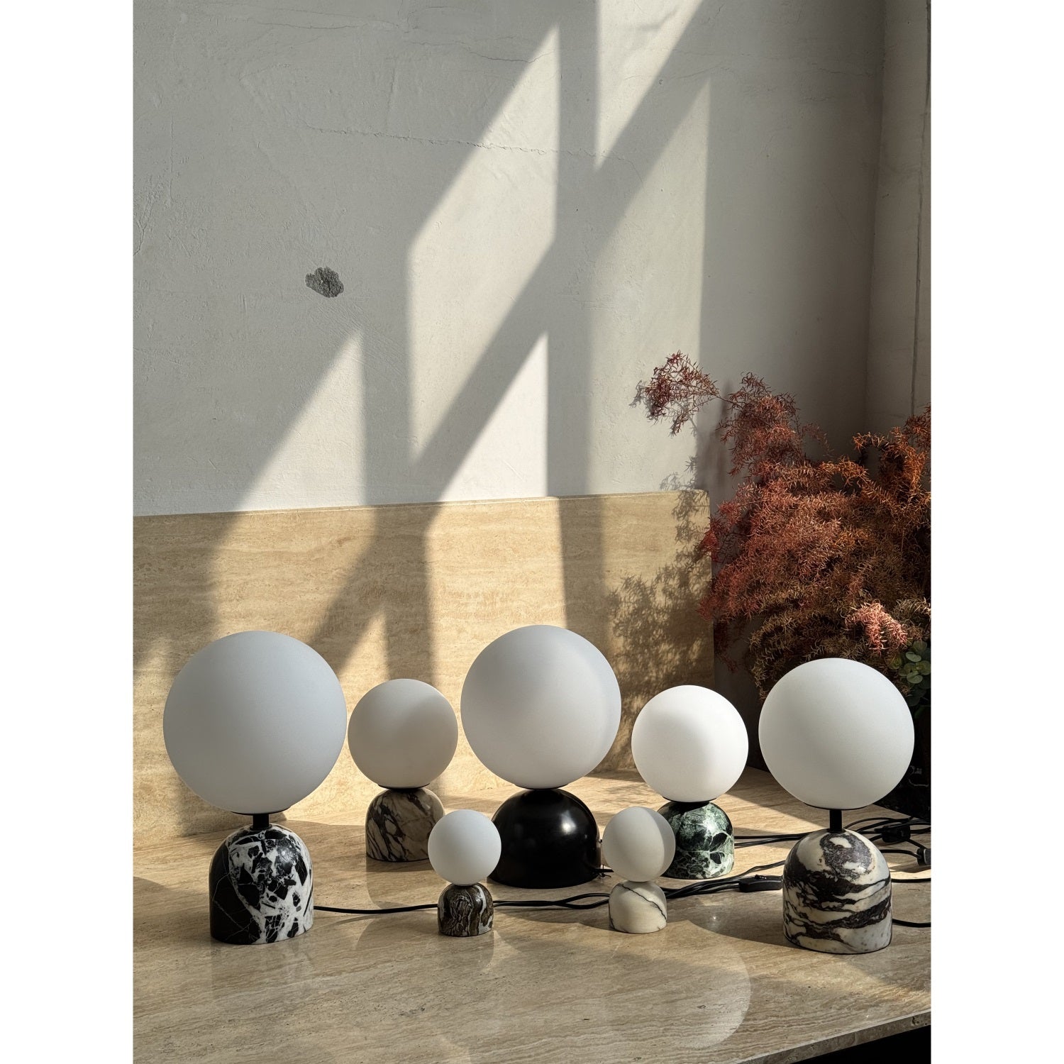 Yannick Marble Table Lamp - Lamp Copper