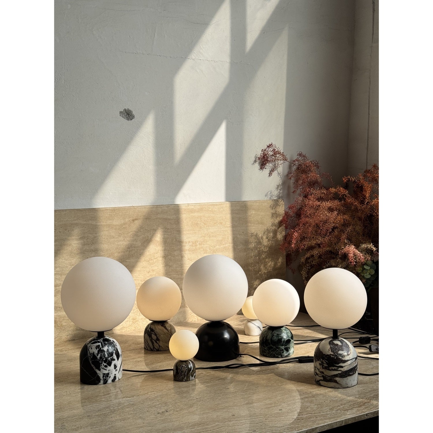 Yannick Marble Table Lamp - Lamp Copper