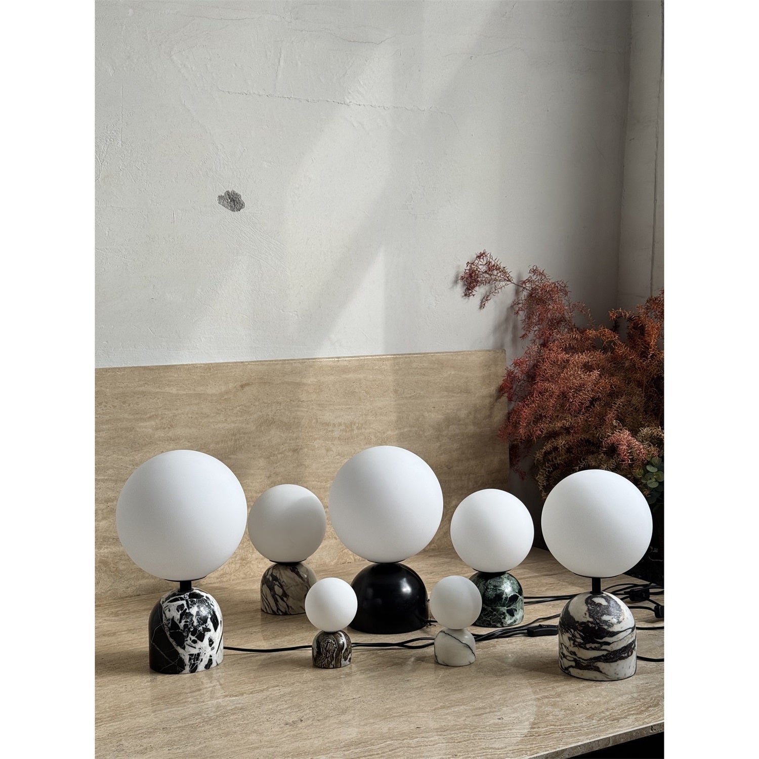 Yannick Marble Table Lamp - Lamp Copper