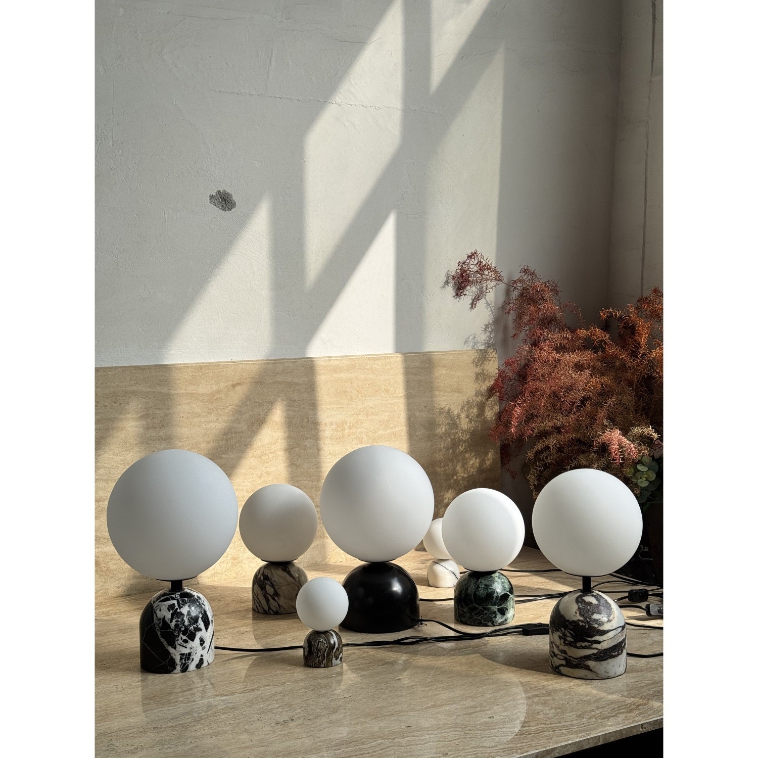 Yannick Marble Table Lamp - Lamp Copper