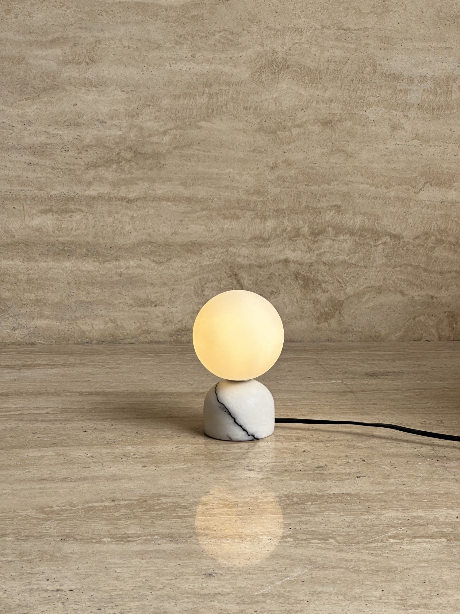 Yannick Marble Table Lamp - Lamp Copper
