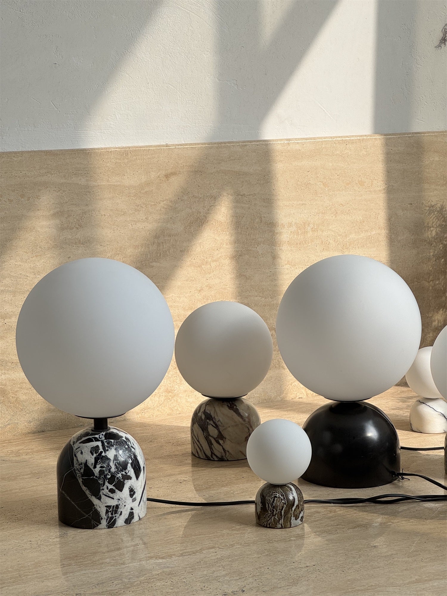 Yannick Marble Table Lamp - Lamp Copper