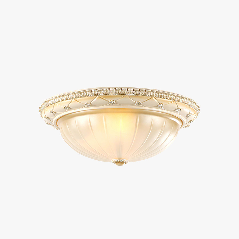 Silva Minimalista Plafoniere Crema Resina Soggiorno
