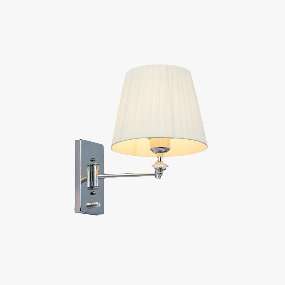 Ritta Moderno LED Applique Metallo Tessuto Soggiorno Camera da Letto