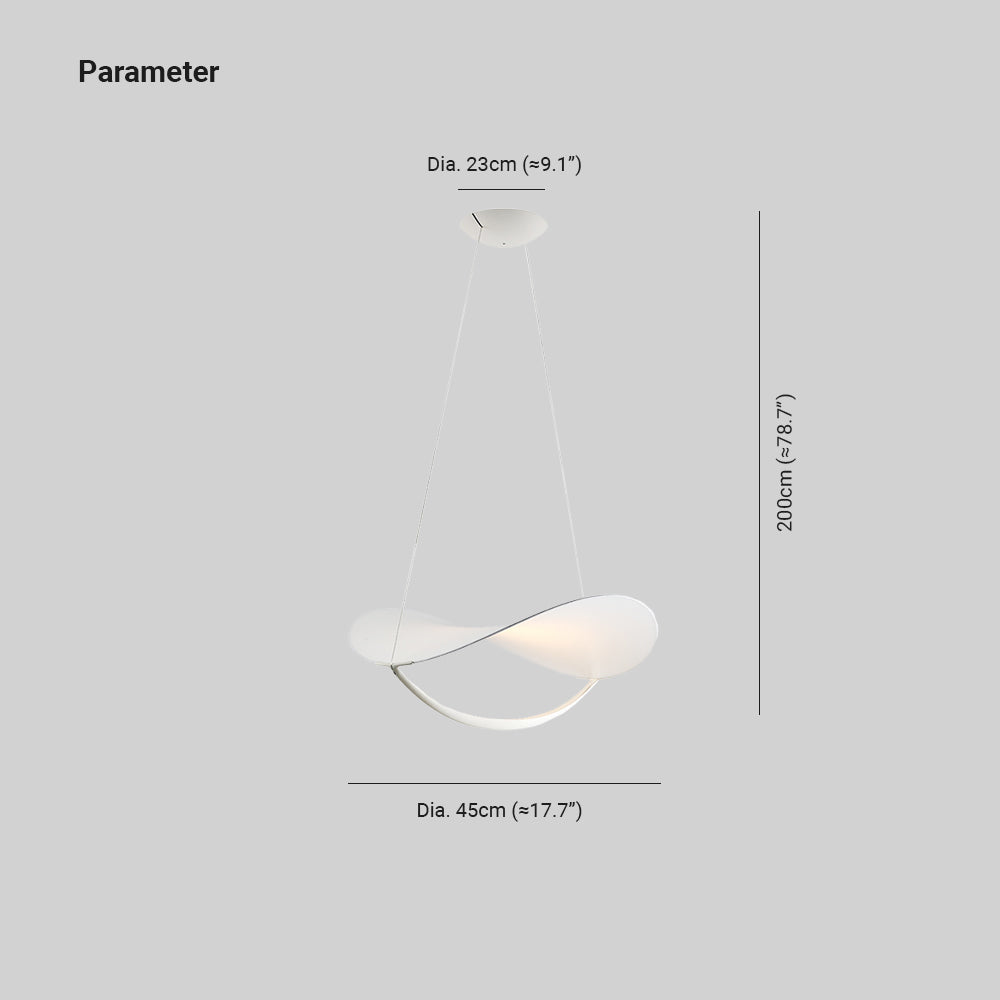 Arisha Moderno Arte Metallo PVC Lampade a Sospensione Soggiorno
