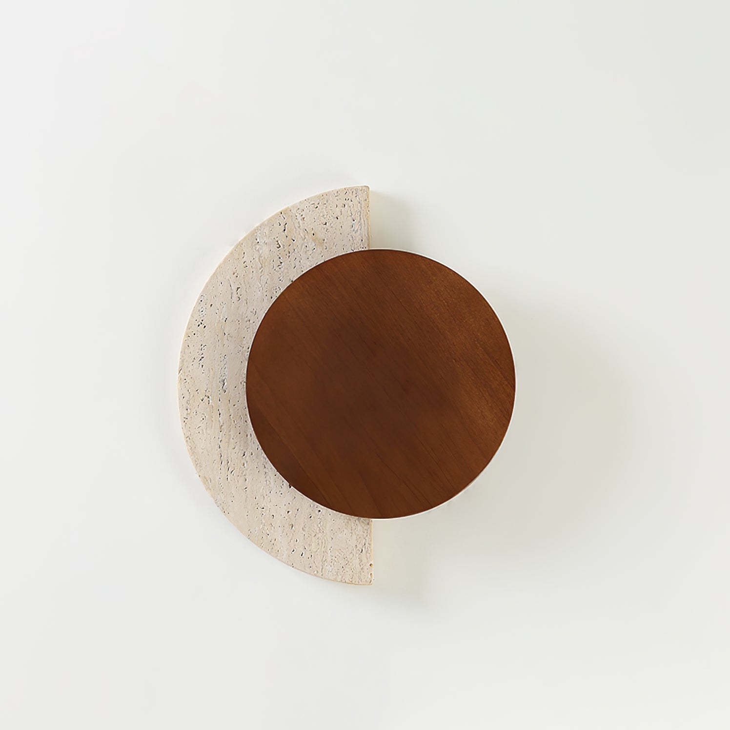 Coraeen Half-Moon Travertine Wall Light - Neutralighting