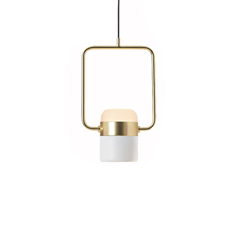 Cooley Moderna LED Minimalismo Lampada a Sospensione Metallo Vetro Bianco/Nero Soggiorno/Camera da Letto